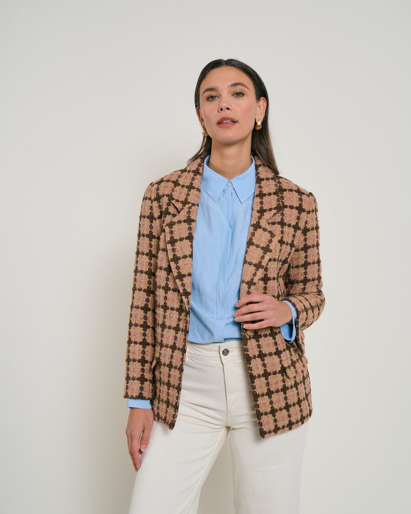 Charlize Check Tweed Jacket